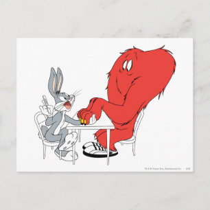 BUGS BUNNY™ en Gossamer Briefkaart