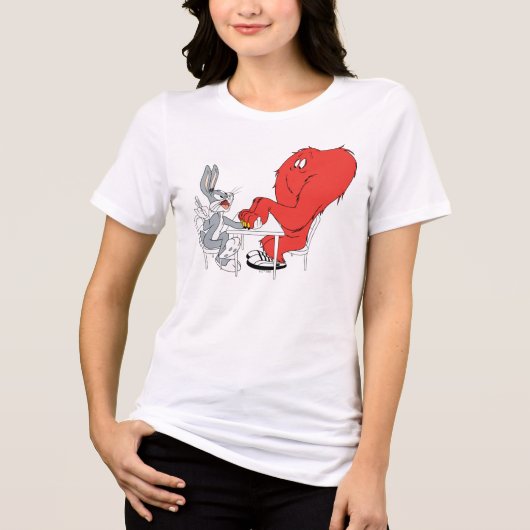 BUGS BUNNY™ en Gossamer Tri-Blend Shirt (Voorkant)