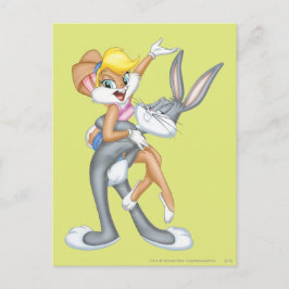BUGS BUNNY™ en Lola Bunny Briefkaart