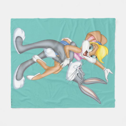 BUGS BUNNY™ en Lola Bunny Fleece Deken (Voorkant (Horizontaal))