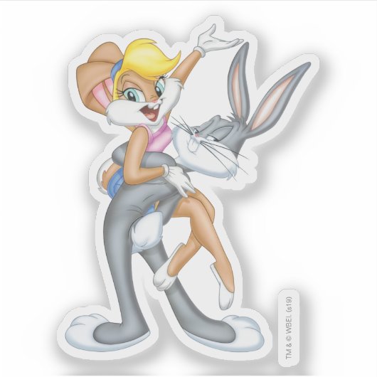 BUGS BUNNY™ en Lola Bunny Sticker (Voorkant)