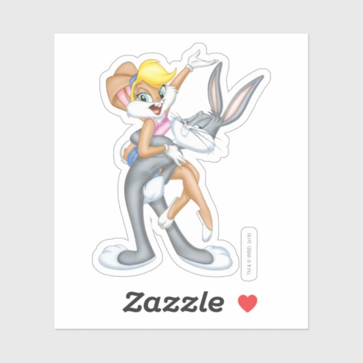 BUGS BUNNY™ en Lola Bunny Sticker (Vel)