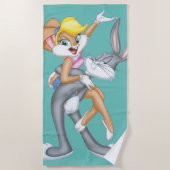 BUGS BUNNY™ en Lola Bunny Strandlaken (Voorkant)