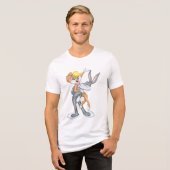 BUGS BUNNY™ en Lola Bunny Tri-Blend Shirt (Voorkant volledig)