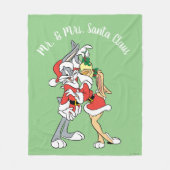 BUGS BUNNY™ en Lola Mistletoe Kiss Fleece Deken (Voorkant)