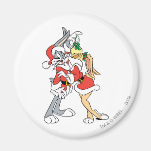 BUGS BUNNY™ en Lola Mistletoe Kiss Magneet