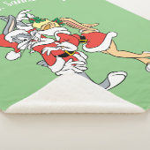 BUGS BUNNY™ en Lola Mistletoe Kiss Sherpa Deken (3/4)