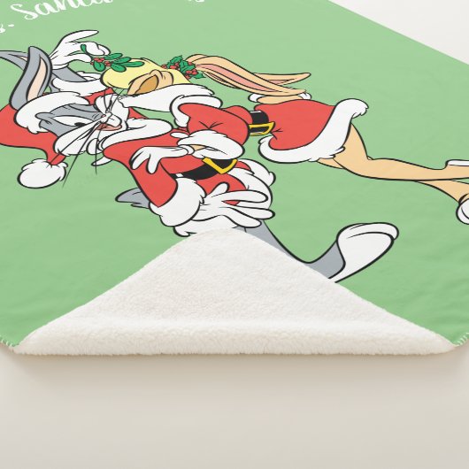 BUGS BUNNY™ en Lola Mistletoe Kiss Sherpa Deken (3/4)