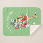 BUGS BUNNY™ en Lola Mistletoe Kiss Sherpa Deken (Voorkant (horizontaal))