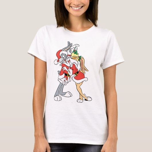 BUGS BUNNY™ en Lola Mistletoe Kiss T-shirt (Voorkant)