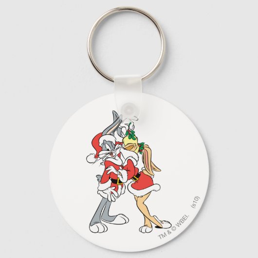 BUGS BUNNY™ en Lola Mistletoe Kus Sleutelhanger (Voorkant)