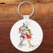 BUGS BUNNY™ en Lola Mistletoe Kus Sleutelhanger (Voorkant)