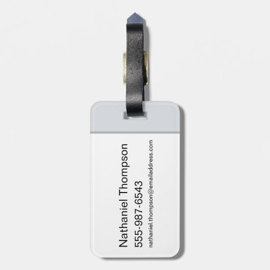 BUGS BUNNY™ Expression Blokken Bagagelabel (Achterkant verticaal)