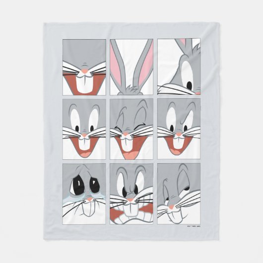 BUGS BUNNY™ Expression Blokken Fleece Deken (Voorkant)