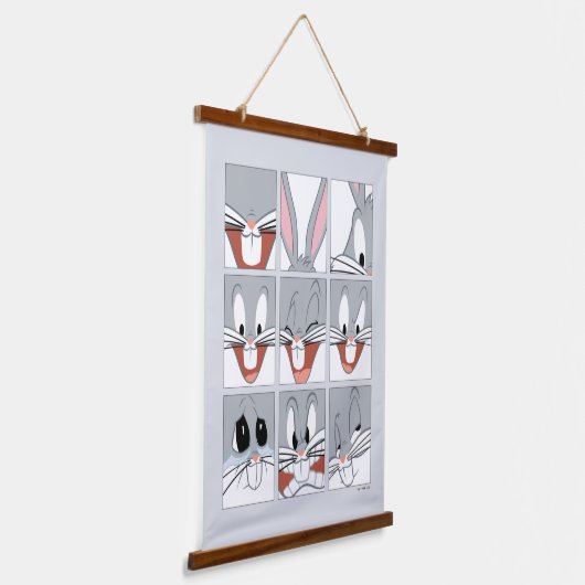 BUGS BUNNY™ Expression Blokken Hangend Wandkleed (Gebogen)