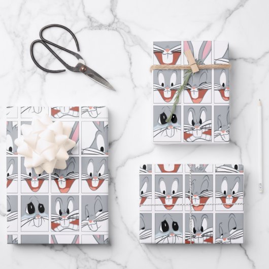 BUGS BUNNY™ Expression Blokken Inpakpapier Vel (Voorkant)