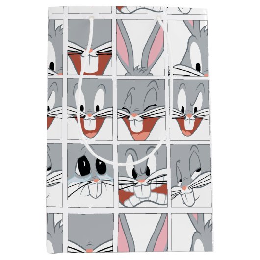 BUGS BUNNY™ Expression Blokken Medium Cadeauzakje (Voorkant)
