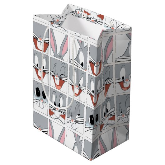BUGS BUNNY™ Expression Blokken Medium Cadeauzakje (Achterkant Gekanteld)