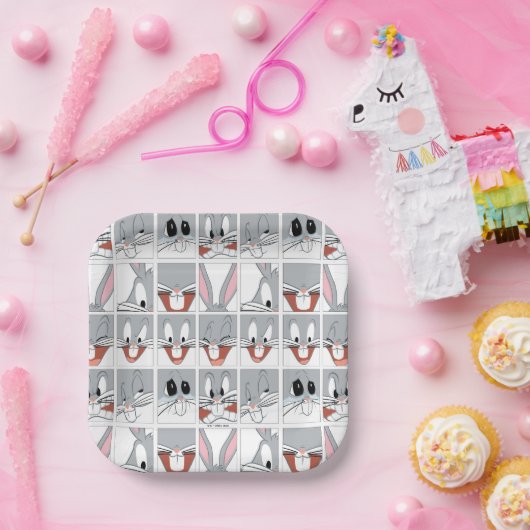 BUGS BUNNY™ Expression Blokken Papieren Bordje (Feest)
