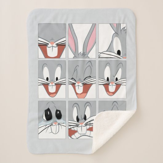 BUGS BUNNY™ Expression Blokken Sherpa Deken (Voorkant)