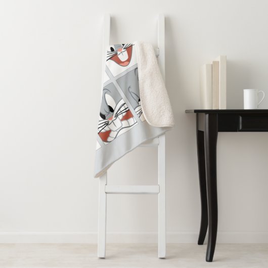BUGS BUNNY™ Expression Blokken Sherpa Deken (In situ)