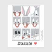 BUGS BUNNY™ Expression Blokken Sticker (Vel)