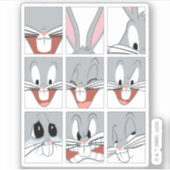 BUGS BUNNY™ Expression Blokken Sticker (Voorkant)
