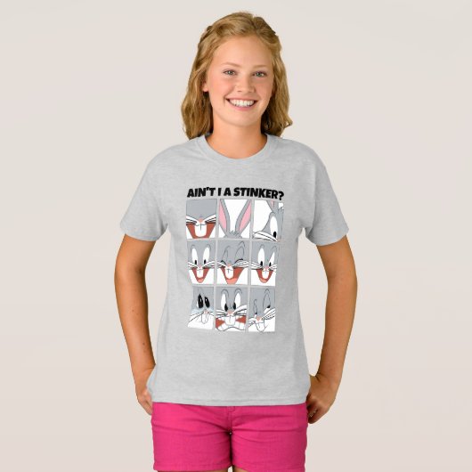 BUGS BUNNY™ Expression Blokken T-shirt (Voorkant volledig)