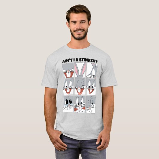BUGS BUNNY™ Expression Blokken T-shirt (Voorkant volledig)