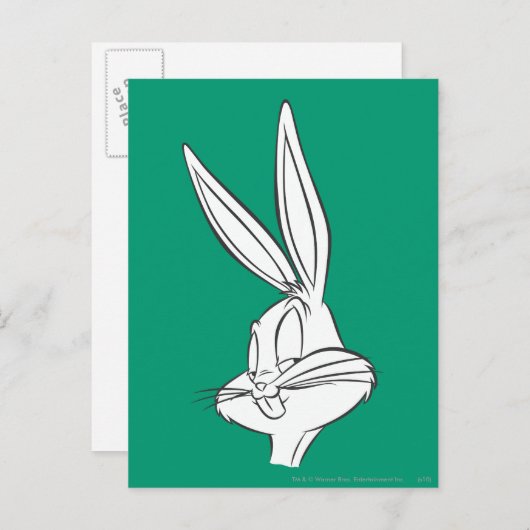 BUGS BUNNY™ Expression Sketch Briefkaart (Voorkant / Achterkant)