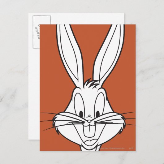 BUGS BUNNY™ Face-glimlach Briefkaart (Voorkant / Achterkant)