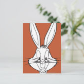 BUGS BUNNY™ Face-glimlach Briefkaart (Staand voorkant)