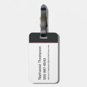 BUGS BUNNY™ Floral Embroidery Graphic Bagagelabel (Achterkant verticaal)