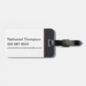 BUGS BUNNY™ Floral Embroidery Graphic Bagagelabel (Achterkant horizontaal)