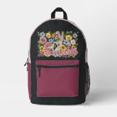 BUGS BUNNY™ Floral Embroidery Graphic Bedrukte Rugzak (Voorkant)