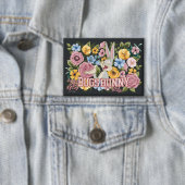 BUGS BUNNY™ Floral Embroidery Graphic Button (Insitu)