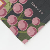 BUGS BUNNY™ Floral Embroidery Graphic Fleece Deken (Hoek)