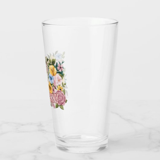 BUGS BUNNY™ Floral Embroidery Graphic Glas (Links)