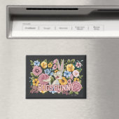 BUGS BUNNY™ Floral Embroidery Graphic Magneet (Insitu (Vaatwasser))