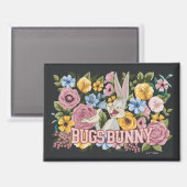 BUGS BUNNY™ Floral Embroidery Graphic Magneet (Voorkant / Achterkant)