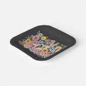 BUGS BUNNY™ Floral Embroidery Graphic Papieren Bordje (Gebogen)