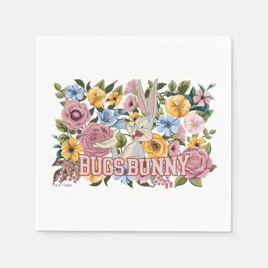BUGS BUNNY™ Floral Embroidery Graphic Servet (Voorkant)