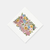 BUGS BUNNY™ Floral Embroidery Graphic Servet (Hoek)