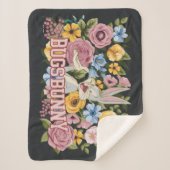 BUGS BUNNY™ Floral Embroidery Graphic Sherpa Deken (Voorkant)