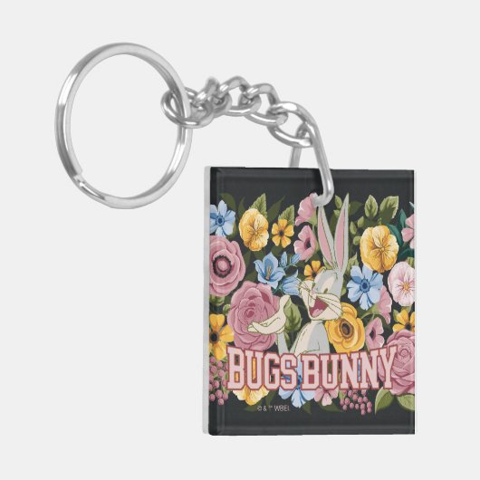 BUGS BUNNY™ Floral Embroidery Graphic Sleutelhanger (Voorkant Links)