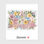 BUGS BUNNY™ Floral Embroidery Graphic Sticker (Vel)