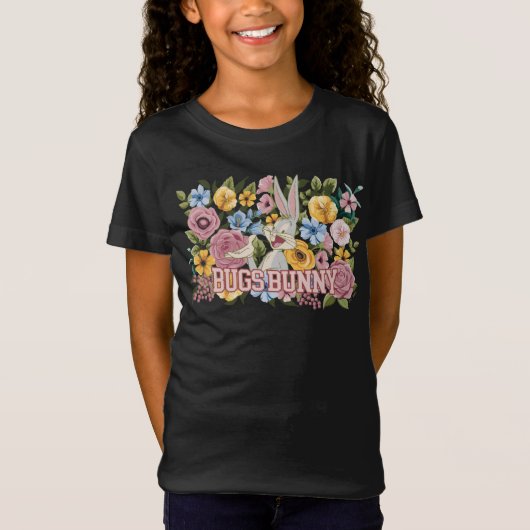 BUGS BUNNY™ Floral Embroidery Graphic T-shirt (Voorkant)