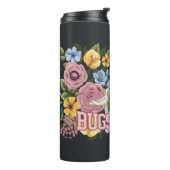 BUGS BUNNY™ Floral Embroidery Graphic Thermosbeker (Gedraaid links)