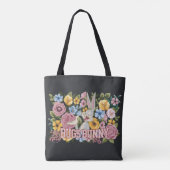 BUGS BUNNY™ Floral Embroidery Graphic Tote Bag (Achterkant)
