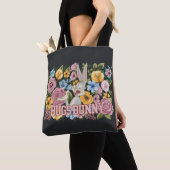 BUGS BUNNY™ Floral Embroidery Graphic Tote Bag (Dichtbij)